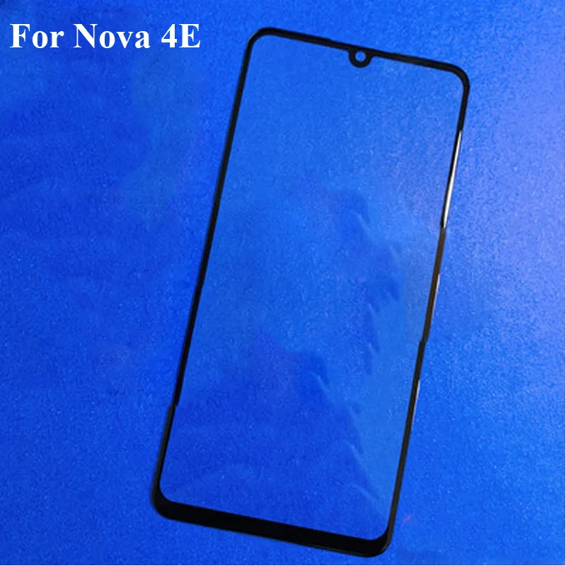 2pcs For Huawei Nova 4e 4 e Front LCD Glass Lens touchscreen MAR-AL00 Touch screen Outer Screen Glass without flex Nova4e
