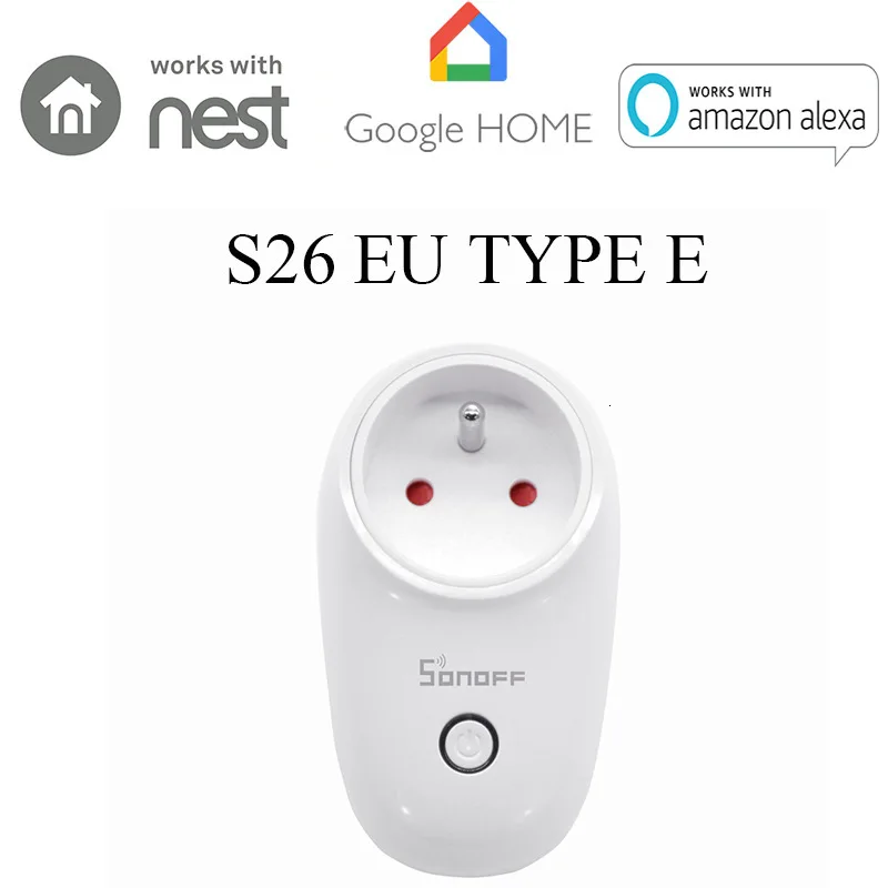 Sonoff Europe S26E Fund Wifi Intelligence Timing длинный переключатель диапазонов Spirit Voice Socket |