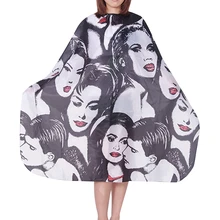 New Professional Soft Salon Adult Hairdresser's Cape Cartoon Pattern Printing Gown for Hairdressing,Barber Cutting Wrap