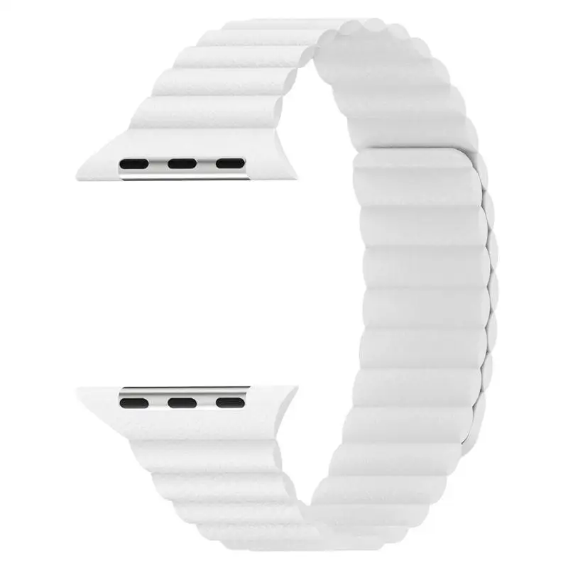 Магнитная кожаная Петля ремешок браслет ремешок для iwatch серии 4 44 мм