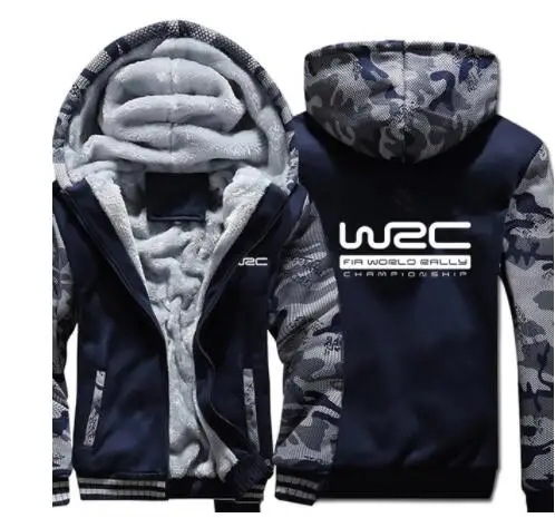 Чемпионат мира по ралли WRC толстовки зимняя камуфляжная зимняя унисекс Повседневная шерстяная подкладка флисовая мужская куртка толстовки пуловер