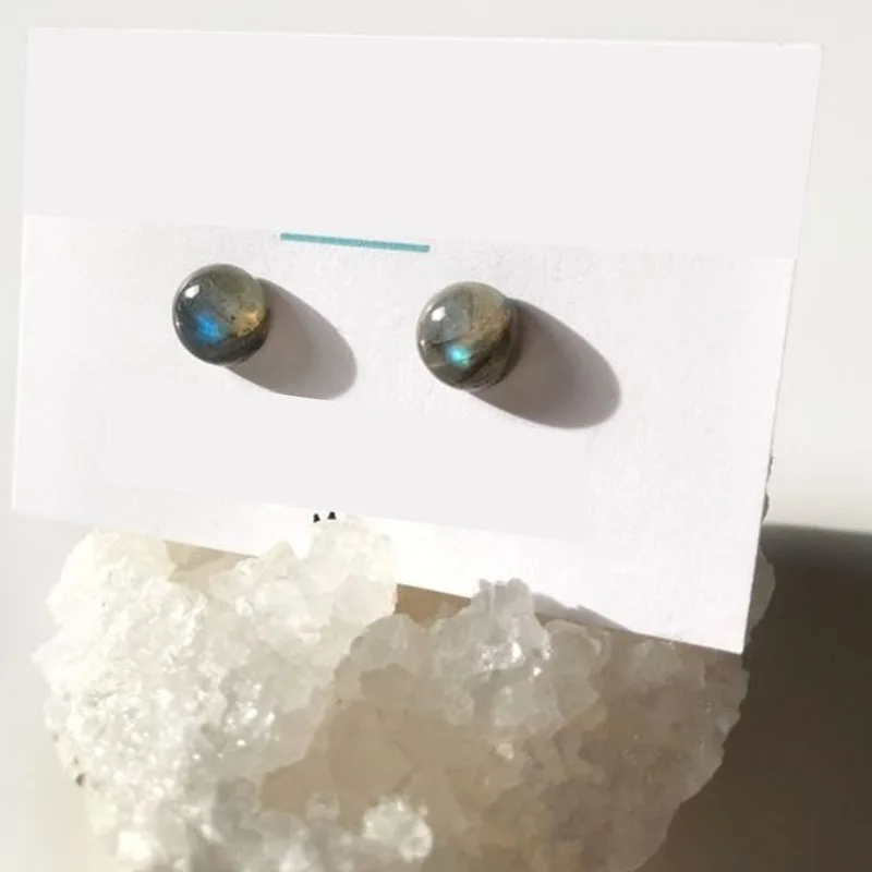 Labradorite Stud Earrings- Crystal Earrings | Украшения и аксессуары