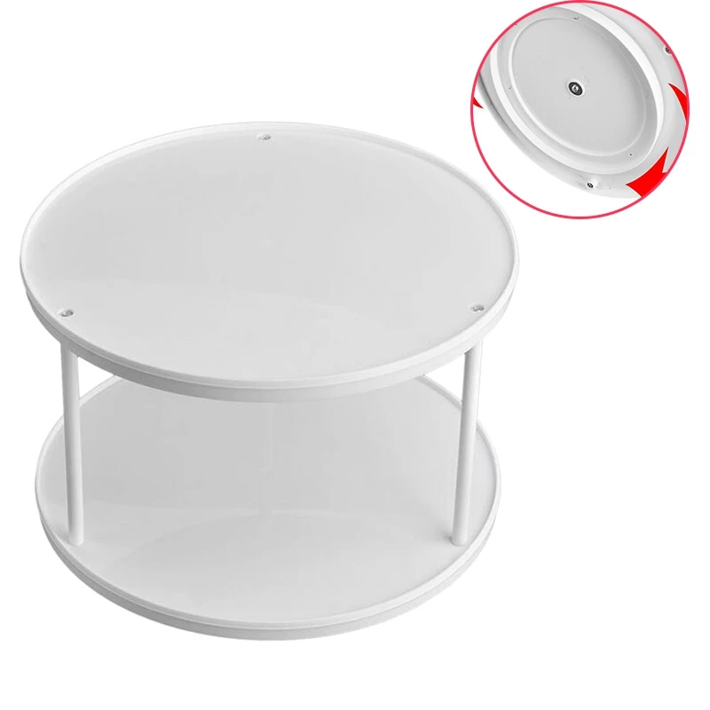 FUNN-360 держатель с вращением на 2 уровня специи фруктовые холодные закуски поворотный стол подставка для торта держать Органайзер домашняя кухонная Для Хранения Стойки Корзина