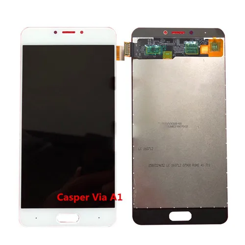 Casper Via A1 Plus ЖК-дисплей сенсорный экран дигитайзер сенсор Замена полная сборка A1Plus - Цвет: Via A1 White