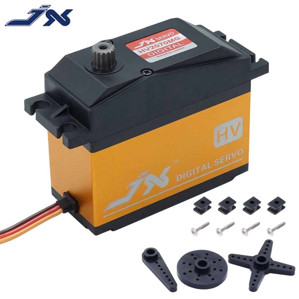 JX PDI-HV2070MG 70 кг HV Цифровой сервопривод с металлическим зубчатым приводом для 1/5 автомобилей, совместимых с SAVOX-0236 LOSI XL 5T BAJA