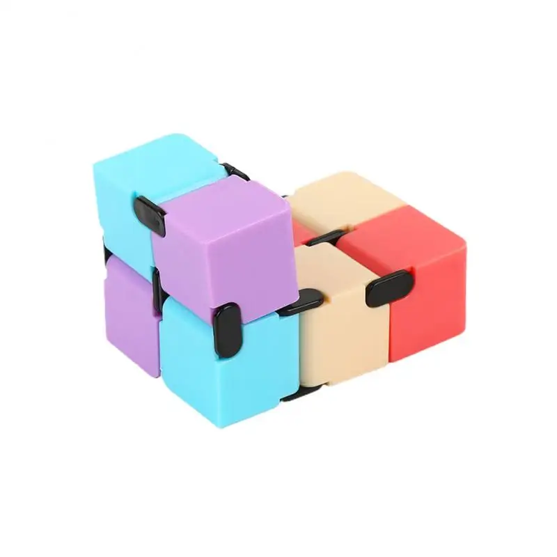Children Adult Decompression Toy Stress Relief Cube Fidget Toys Relieve Stress Funny Hand Game Puzzle Infinity Magic Cube Square