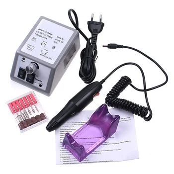 

12/6W 20000RPM Electric Nail Drill Machine Manicure Pedicure Drill Milling Manicure Nail Equipment Set Nail File nail drill bit