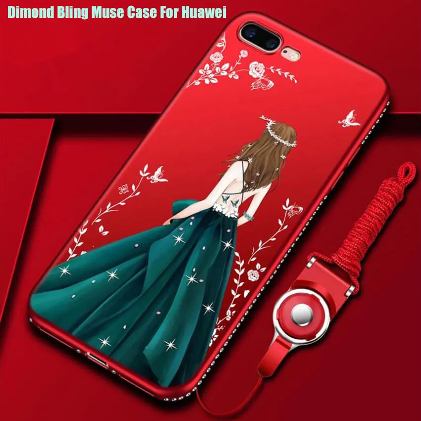 Lady Soft TPU Diamond Matting Case For Huawei P30 P20 Pro Lite Goddess Muse Phone Nova 2S 3 4 5 5i | Мобильные телефоны и