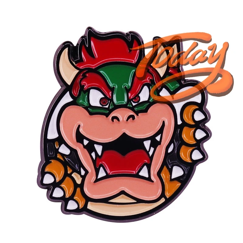 Эмалированный штифт Super Mario Bowser King of the Koopas брошь Большой Демон|Броши| |
