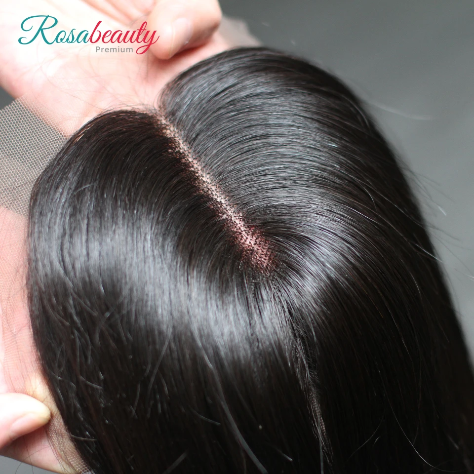 [Rosabeauty] OneCut волосы 4x4 дюймов прямые 8-20 дюймовые натуральные волосы Кружева Закрытие