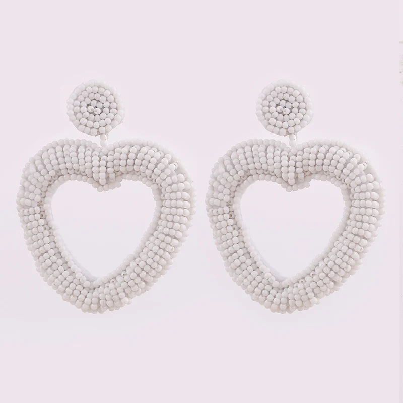 E1212 White Sehuoran, серьги с кисточками, подвеска Za, серьги, бусины ручной работы, эффектные свадебные серьги, вечерние висячие серьги, ювелирные изделия - Окраска металла: E1212 White