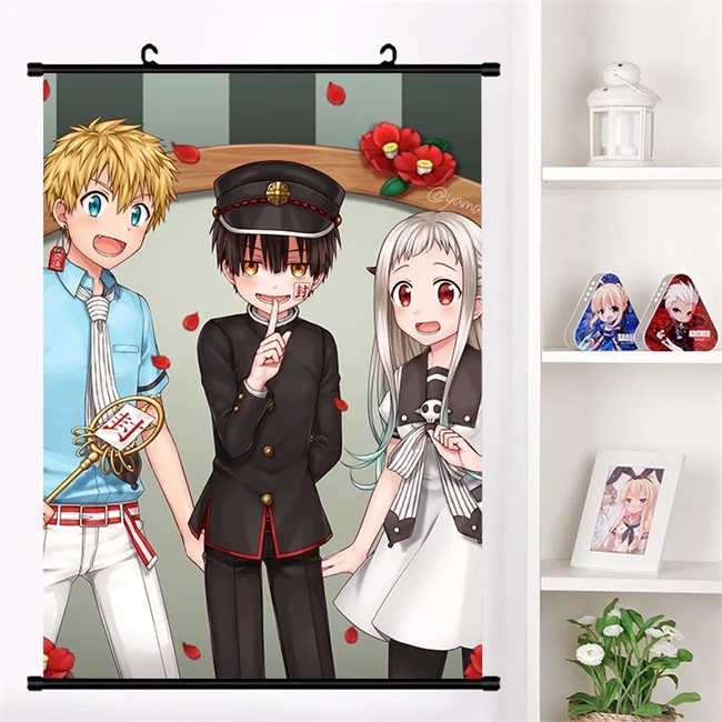 Короткая футболка с героями из японского аниме «Туалет-Hanako-кун Jibaku Shounen аниме настенные настенный плакат отаку коллекция домашнего декора - Цвет: C