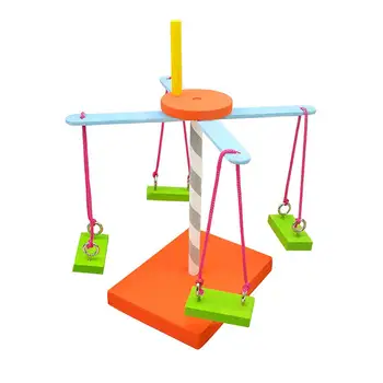

Kids DIY Wooden Rotary Spinning Stand Model Scientific Experiement Education Kids Toy DIY Assembly