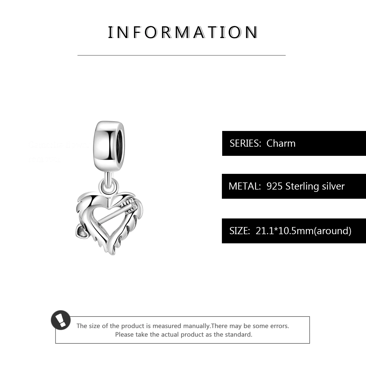 Любовь перо со стрелой талисманы 925 пробы Silve Fine Beads Подвеска подходит Pandora ювелирные изделия с бриллиантами изготовление