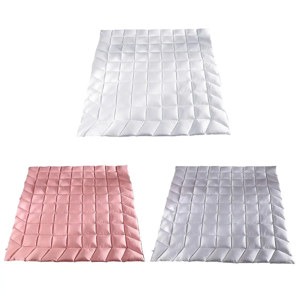 

Egyptian Cotton Quilt Goose Down Comforter Solid Color All Season Duvet Insert Warm And Comfortable For Home Hotel