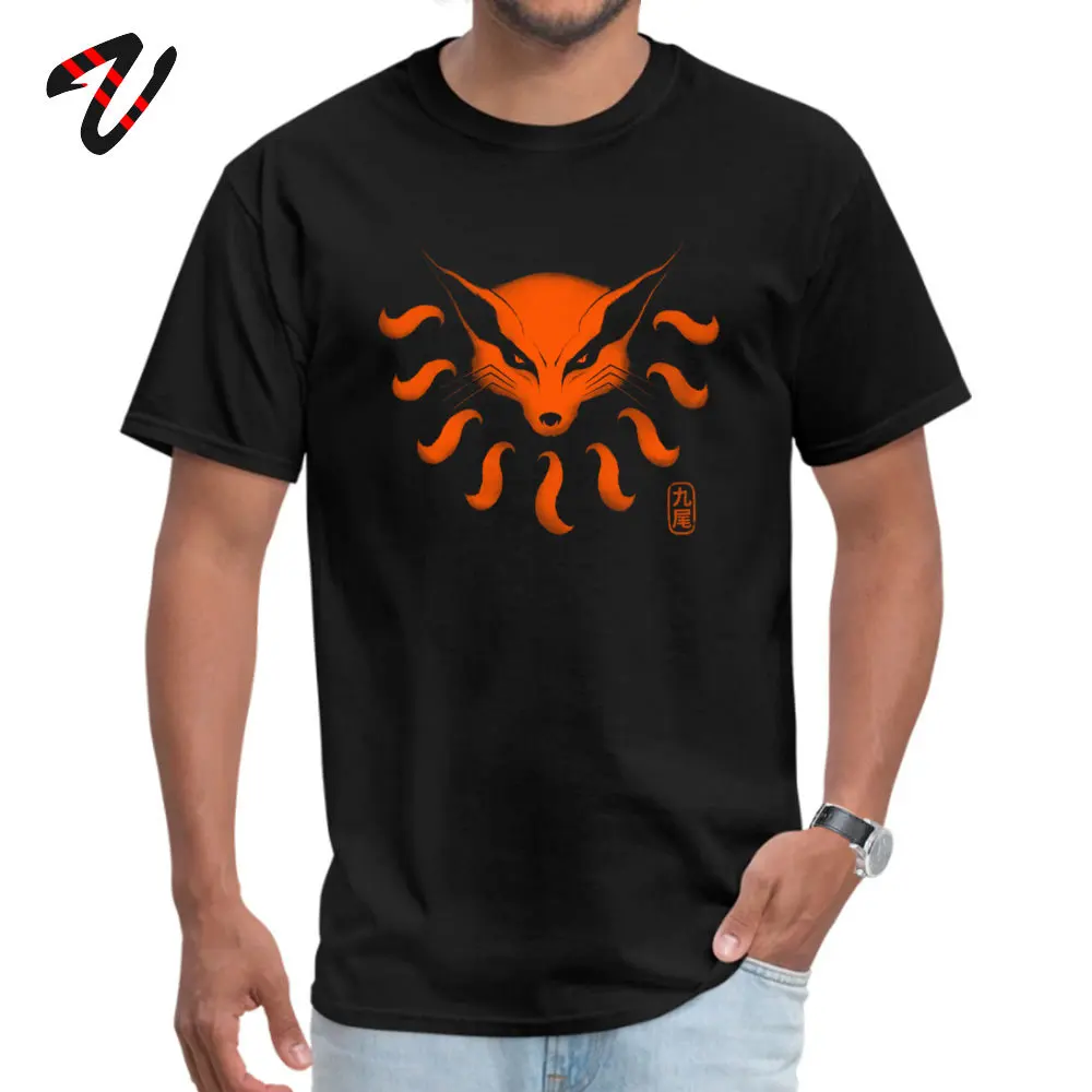 Мужские футболки с принтом в виде зверей футболка Наруто 9 Tailed Beast стиле аниме