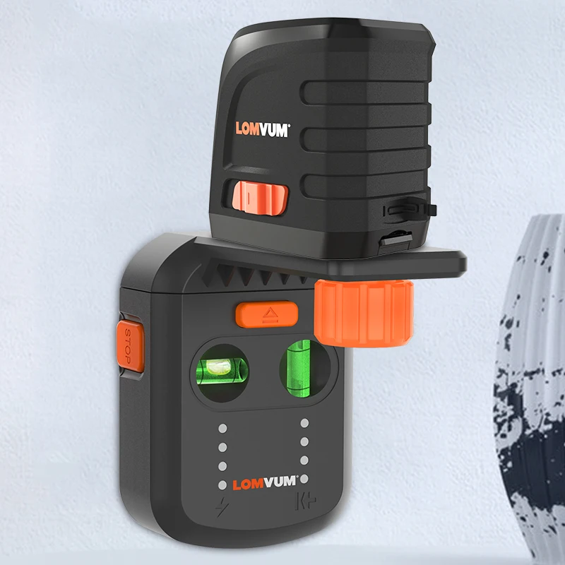 Laser Level Support Drill Dust Collector Electric Vacuum Suction Tool Two Bubbles L-Shape Bracket, Drilling BOX Support LOMVUM