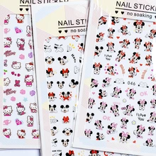 Мультфильм мышь кошка собака 3d дизайн ногтей украшения наклейки для ногтей искусство Рождество Хэллоуин принадлежности для маникюра инструмент