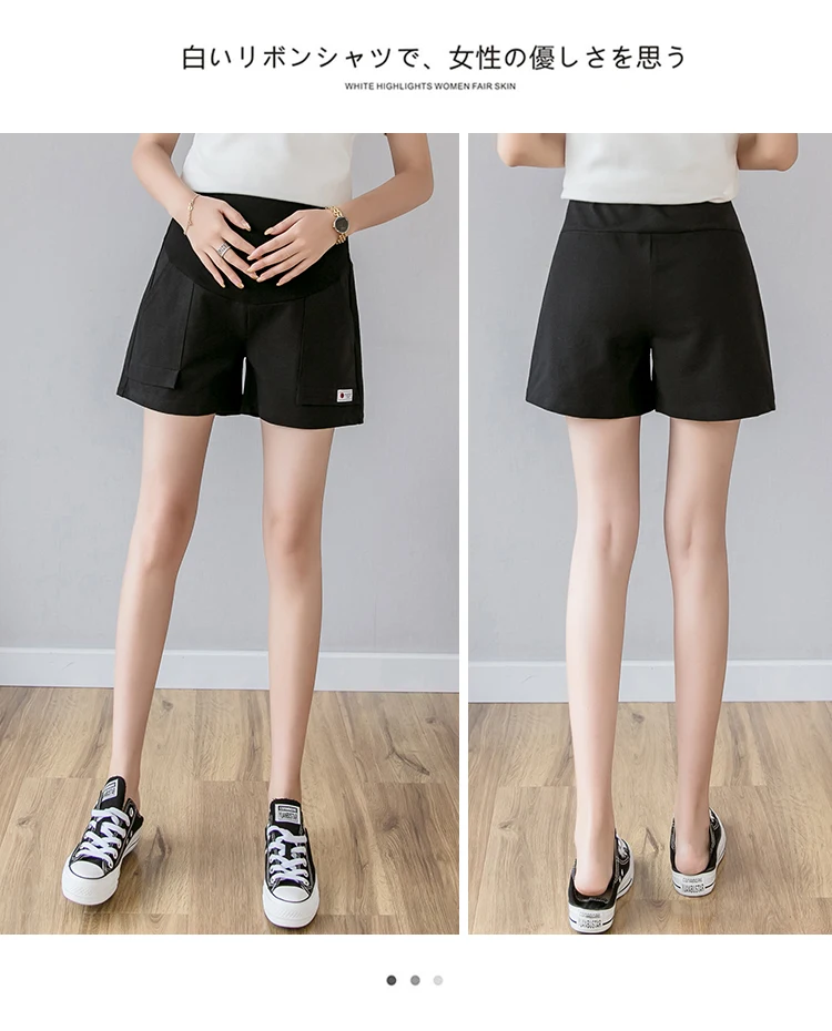 Maternity Leisure Pants Loose Thin 2020 summer Fashion Shorts Elastic Waist for Pregnant Women Belly Support Pants best Maternity Clothing