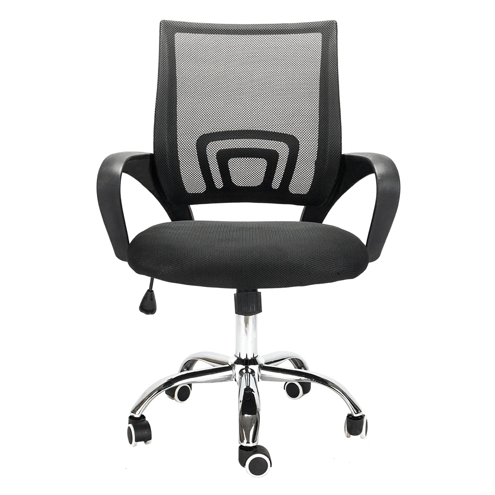 

Nylon Computer Chair Mesh Gas Lift Adjustable Computer Office Swivel Chair With Rolling Wheels With Armrests