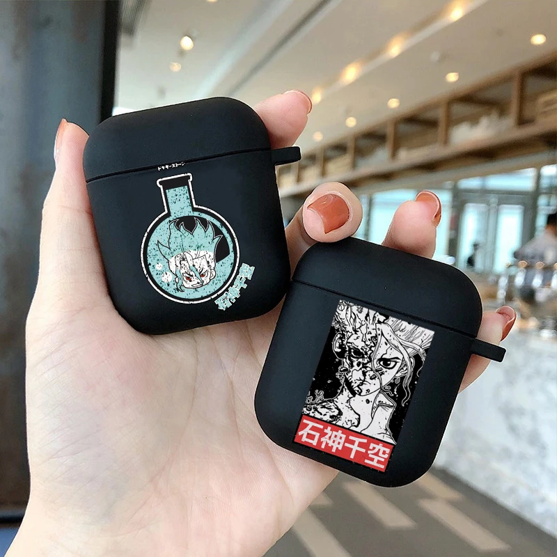 Чехол с аниме dr stone Senku Ishigami для Apple Airpods 1/2 чехол наушников противоударный