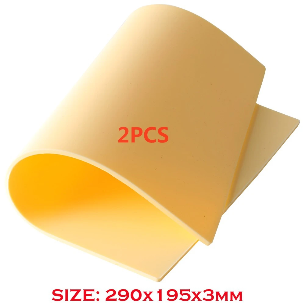 2 pcs/Lot New Soft Rubber Extra Thick Tattoo Practice Skin Blank Synthetic Sides Can Be Usable 290*195*0.3 cm | Красота и здоровье