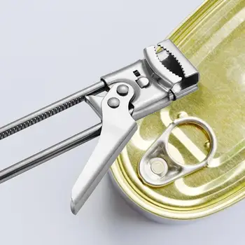 

Stainless Steel Adjustable Jar Lid Opener Can Bottle Gripper Manual Gripper Can Opener Kitchen Gadget Professional