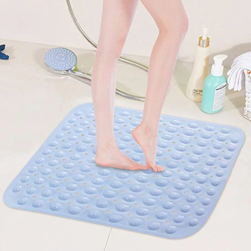 

Shower Anti Skid Rubber Bath Mat With Massage Ball Non Slip Shower Mat For Children Bath And Shower Mat