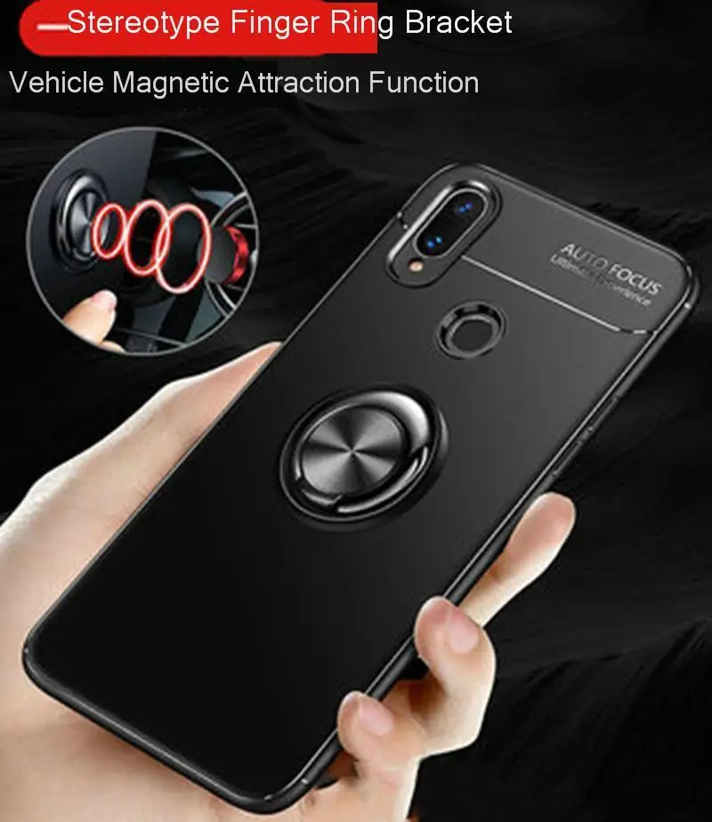 

Luxury Magnet Metal Ring Case On The For Xiaomi Redmi Note 7 6 Pro Shockproof Case For Xiaomi Mi 8 9 SE A2 Lite car Holder cover