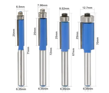 

4 Pcs Router Bit Milling Cutter 1pc Straight Carbon steel Alloy Woodworking