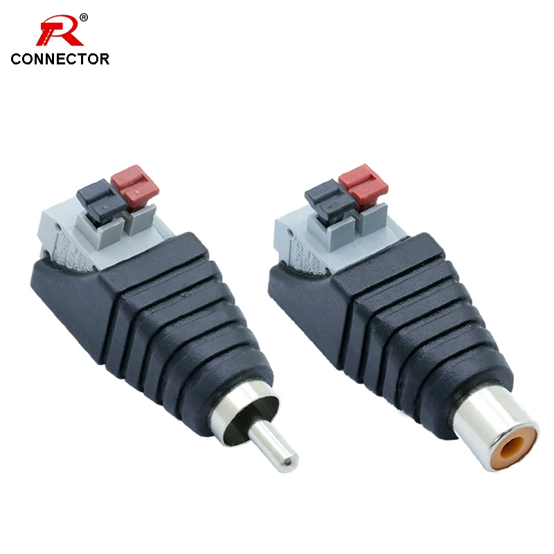 2шт RCA AV balun Разъем, штекер и гнездо разъем