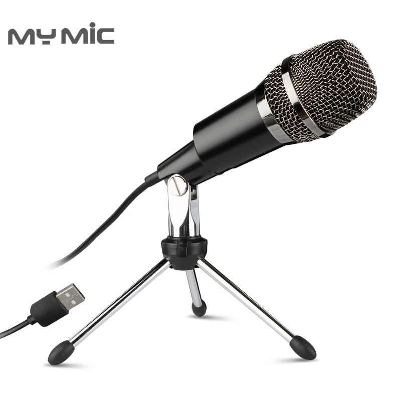 My Mic SHU02 конденсаторный студийный USB микрофон с подставкой для штатива