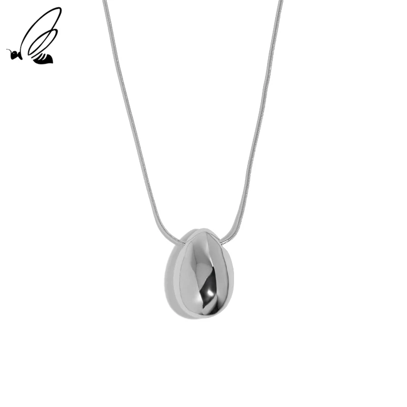 Подвеска-капля из серебра 925 пробы в минималистическом стиле | Украшения и