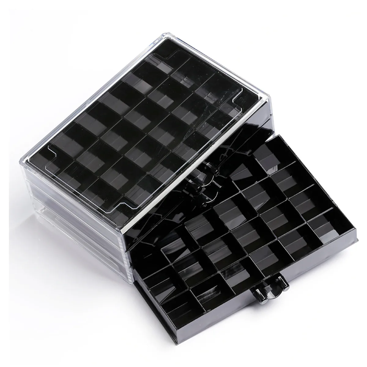 120 решетчатая настольная коробка для хранения наконечников для ногтей Стразы контейнер держатель для украшений для ногтей