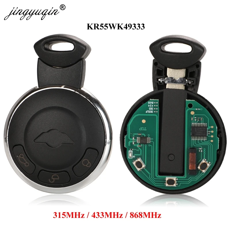 jingyuqin KR55WK49333 315/ 433/ 868MHz ID46 PCF7953 Remote Smart Key for BMW MINI COOPER S ONE D CLUBMAN COUNTRYMAN CABRIO Car