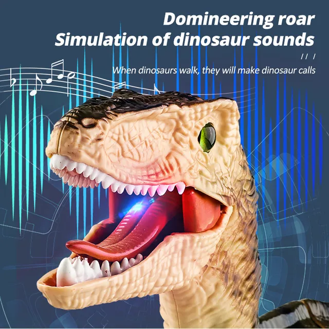 2.4G RC Dinosaur Intelligent Raptor Animal Remote Control Dinosaur Toy Electric Walking Animals Cat Toys For Children Gift 4
