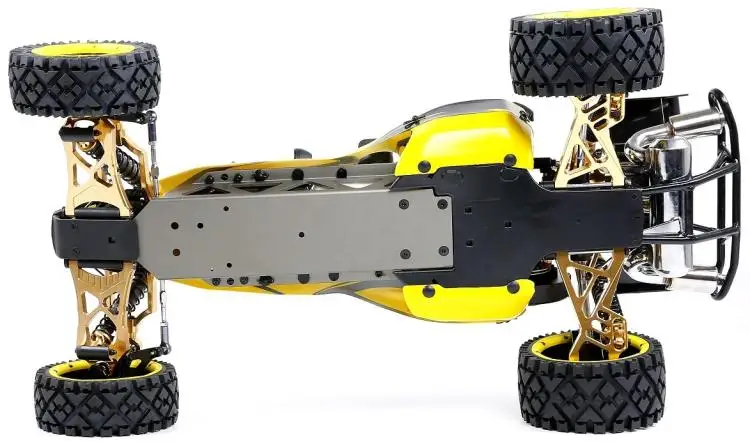 450 45CC бензиновый двигатель сплав спереди и сзади Arm с светодиодный светильник симметричный рулевое управление RC 2WD грузовик для 1/5 весы ROFUN Baja 5B