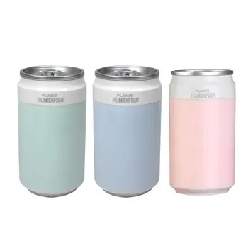 

200ML Can Shaped Car Air Humidifier Diffuser Purifier with USB Fan LED Light Kit