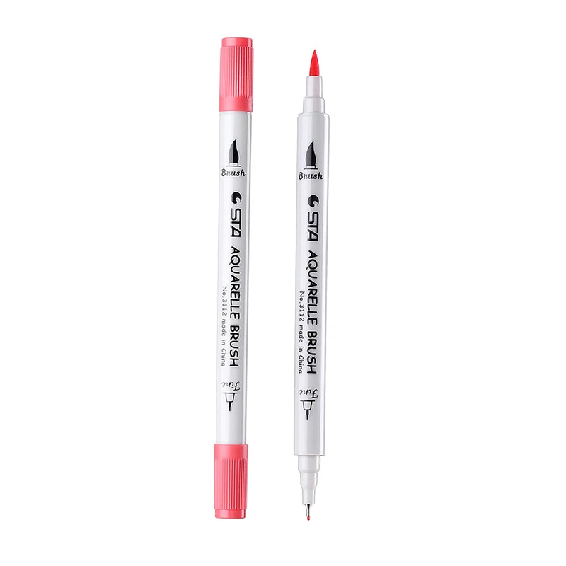 Двуглавый водорастворимый маркер ручка ручная роспись цвет специальная ручка суперпозиция хороший цвет смешивания эффект Маркер ручки