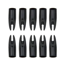 100 шт стрельба из лука стрела Nock внешний для вала наружный диаметр 6,9 мм желтый/черный