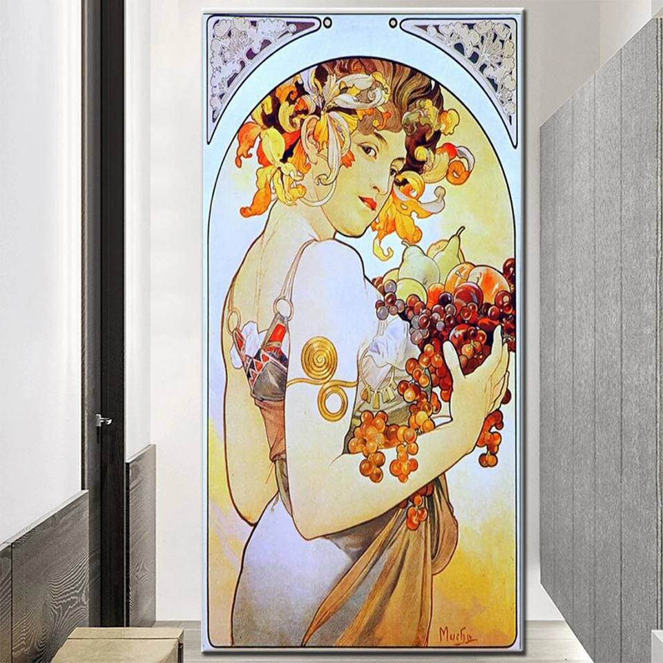 5 D World Soul diamond painting full square round diamond embroidery European fruit woman daimond mosaic home decoration