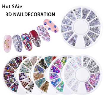 

AY 2020 New Mixed Color Nail High Quality Rhinestones Stones Makeup Beauty Decoration Crystals Accessories Woman Makeup Tools