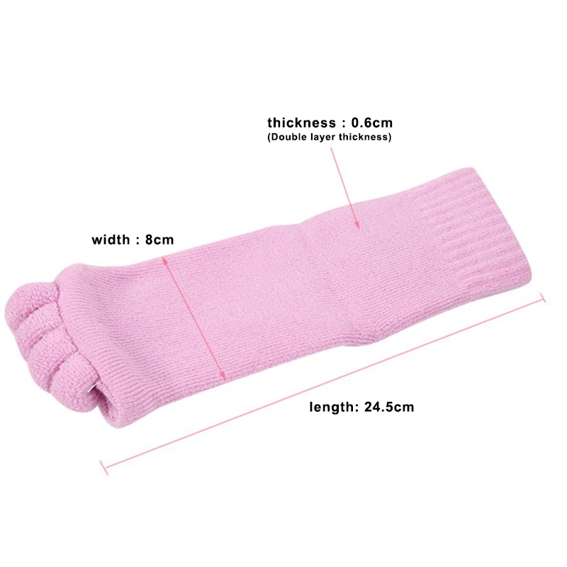 Новинка, 1 пара, массаж ног, пять носков для пальцев, разделитель для ноги, облегчение боли, носки, уход за ногами, педикюр, корректор вальгусной деформации