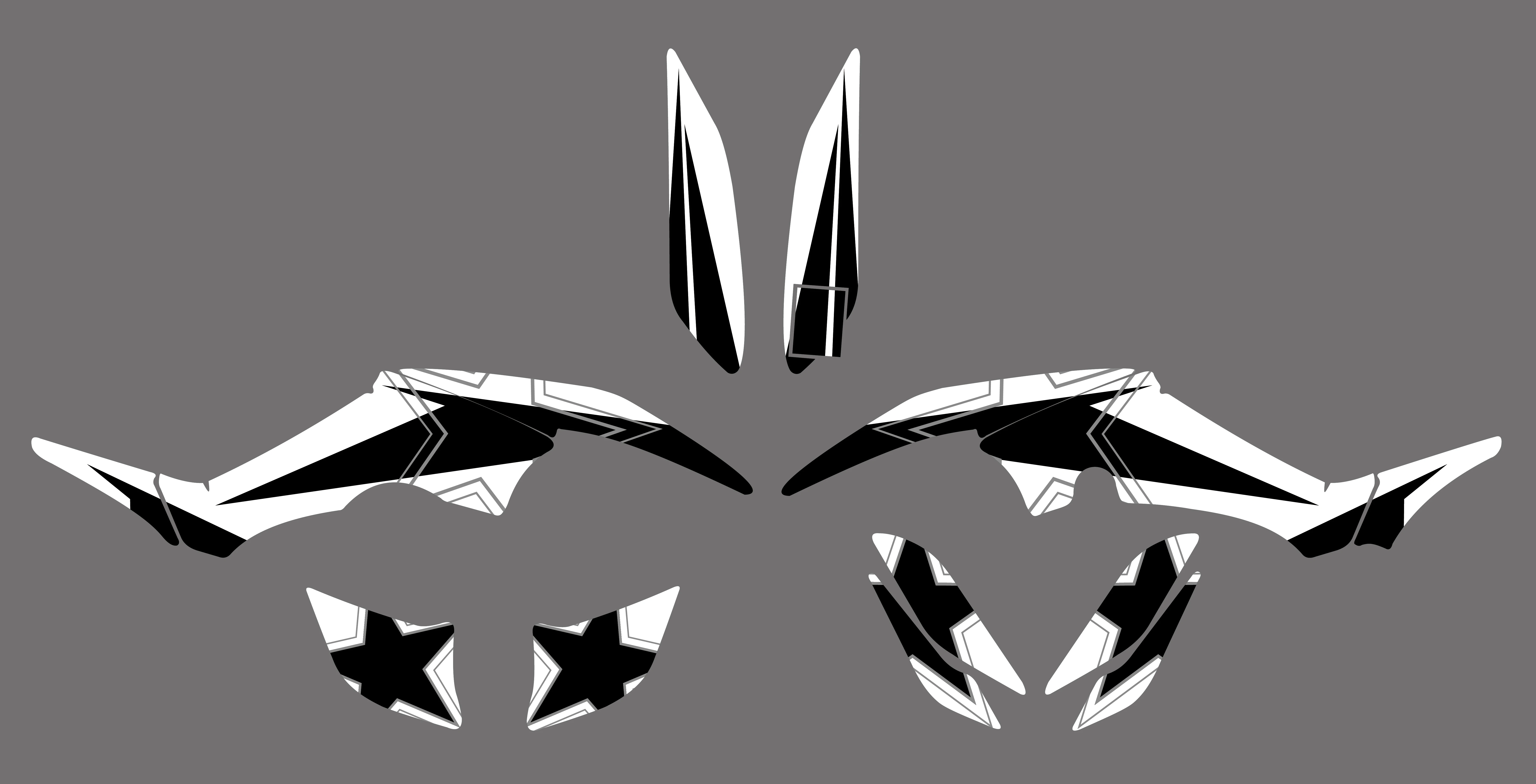 0335 новые стильные наклейки графические наборы подходят для RAPTOR 350 ATV | Автомобили