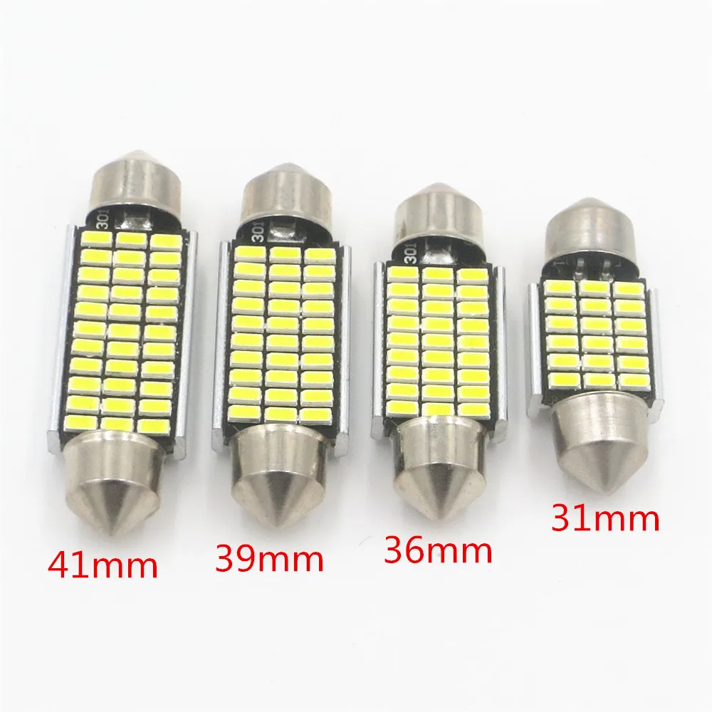 31 мм 36 39 41 C5W C10W 3014 Светодиодный фестон SMD светильник CANBUS без ошибок купольная