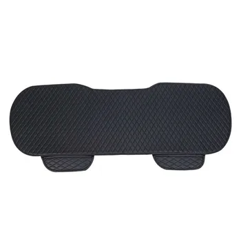 

Cover PU Leather Drivers Protective Interior Wear Resistant Automobiles Decorative With Pocket Solid Universal Car Seat Cushion