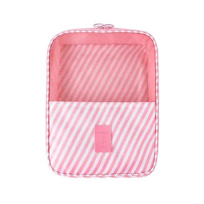 2 Layer Portable Waterproof Travel Storage Bag Organizer Shoes Pouch Shoe Tote Zipper Pouch Storage Organizer 9 Colors - Цвет: 7
