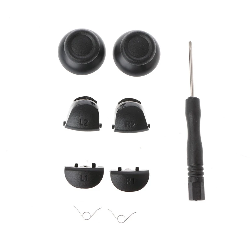 

9-In-1 Analog Thumb Sticks L1 R1 L2 R2 Trigger Buttons Kit For PS4 Controller