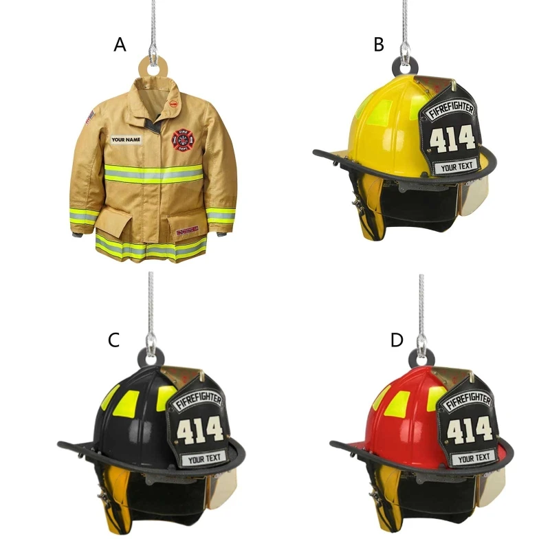 Creative Firefighter Decoration Acrylic 