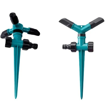 

Rotating Garden Sprinkler, 360 Degree Rotating Garden Sprinkler Adjustable Three-Arm Double-Arm Sprayer Irrigation Kit